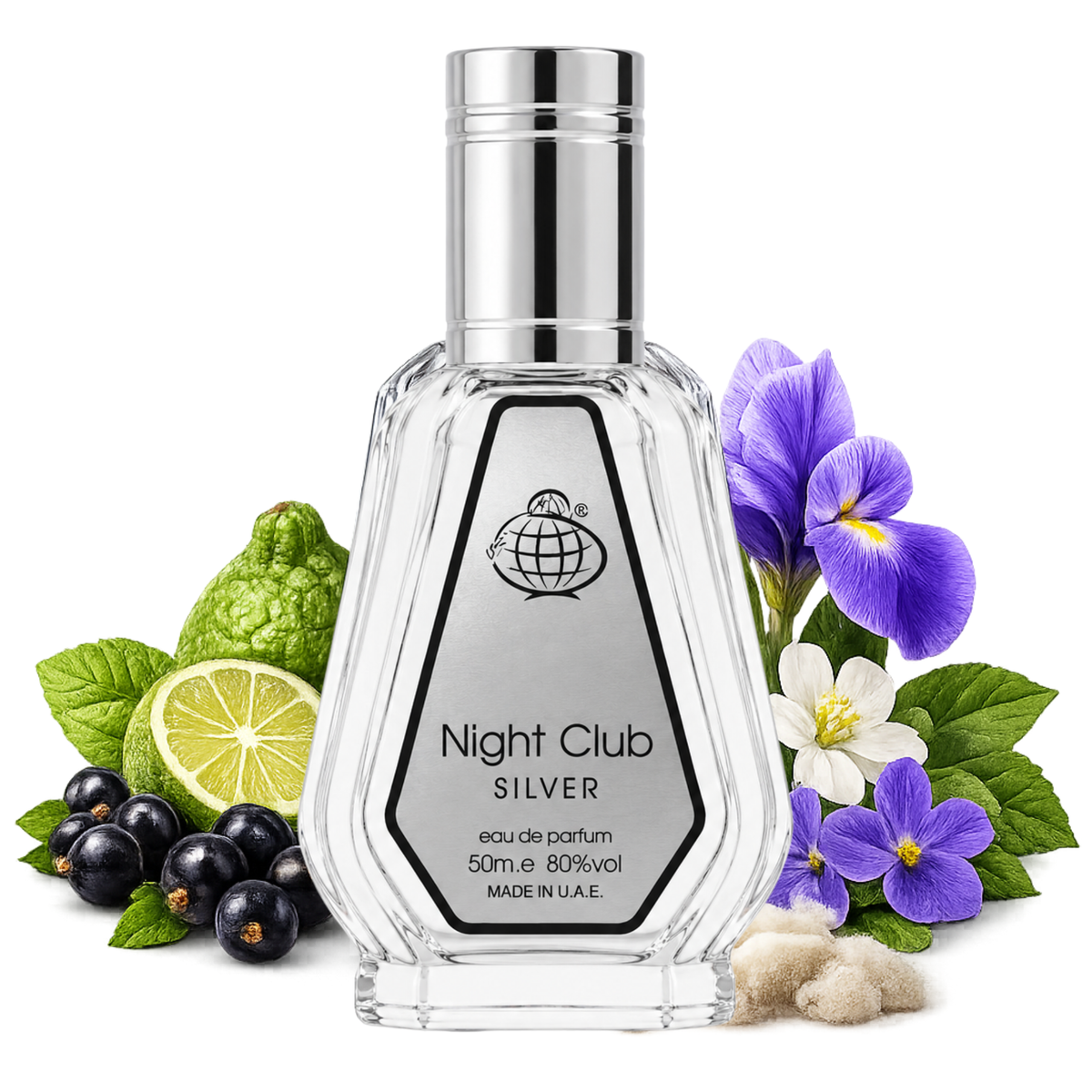 عطر و ادکلن  نایت کلاب سیلور ۵۰ میل فرگرنس ورد اماراتی